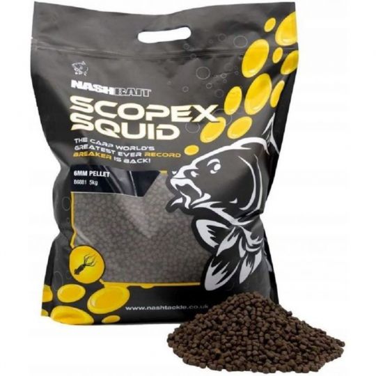 PELLET NASH SCOPEX SQUID FEED PELLETS 6mm 5kg PELLET NASH SCOPEX SQUID FEED PELLETS 6mm 5kg