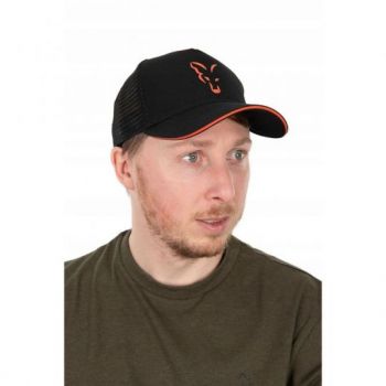 CZAPKA FOX Z DASZKIEM COLLECTION TRUCKER BLACK ORA