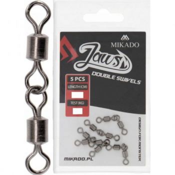 KRĘTLIK MIKADO JAWS DOUBLE SWIVELS XL 35kg 5szt